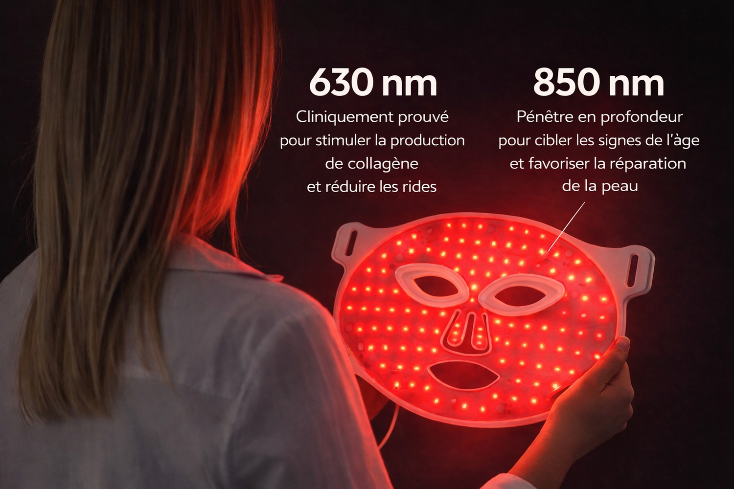 Lumière rouge et collagène