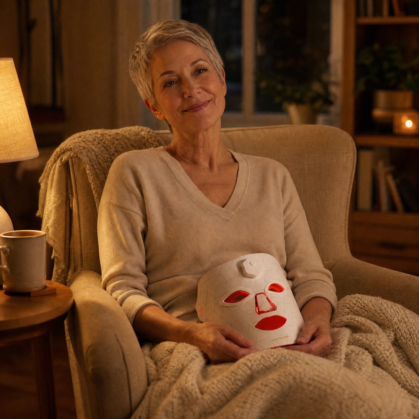 MASQUE LED lumière rouge - LUVIA V2