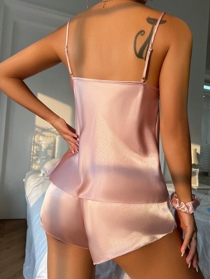 Pyjama Skin Touch Rose satin