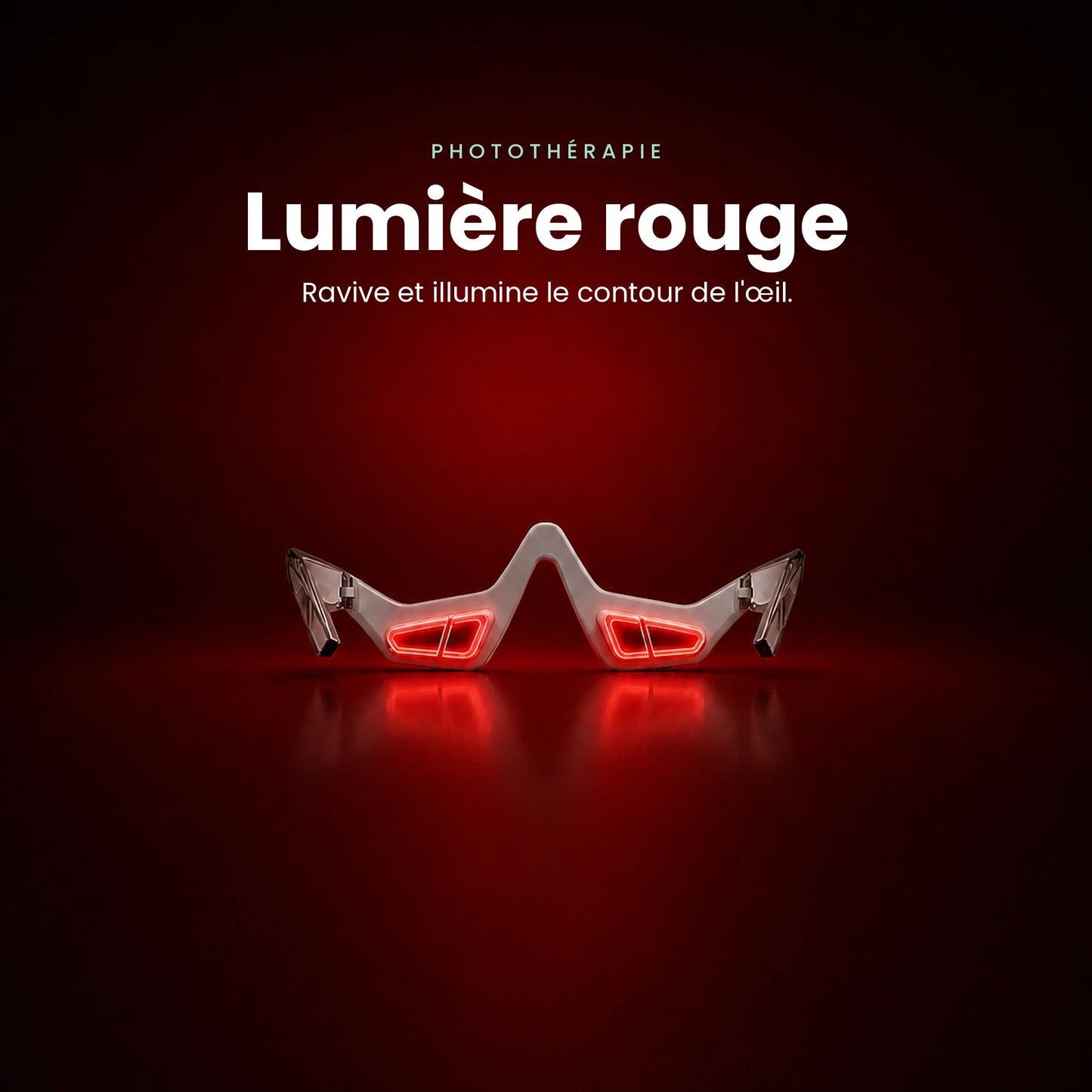 Lunettes thérapie lumière rouge