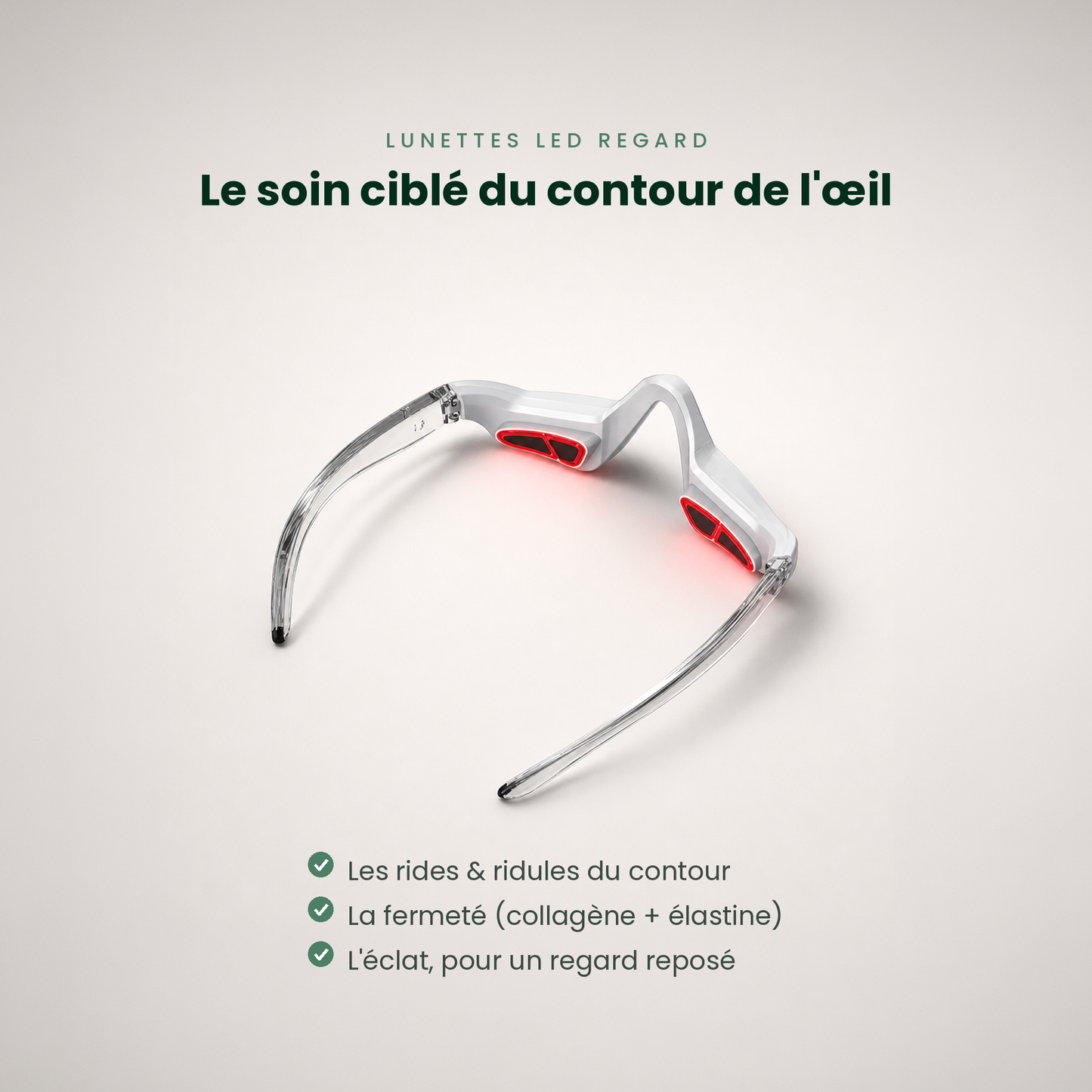 Lunettes thérapie lumière rouge